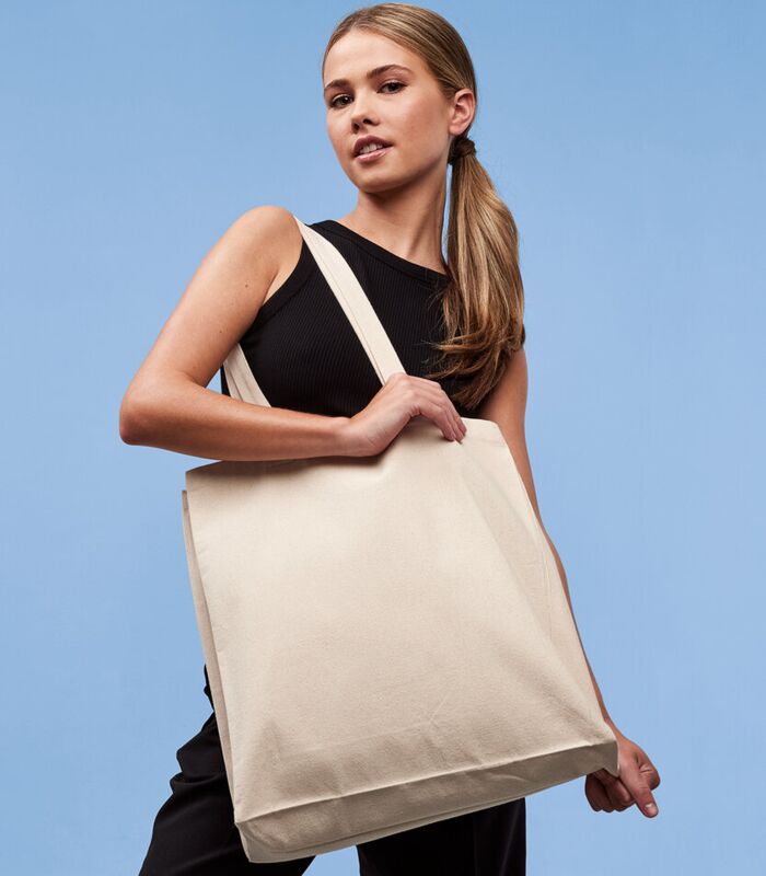 Recycled premium canvas spacious shopper Thumbnail