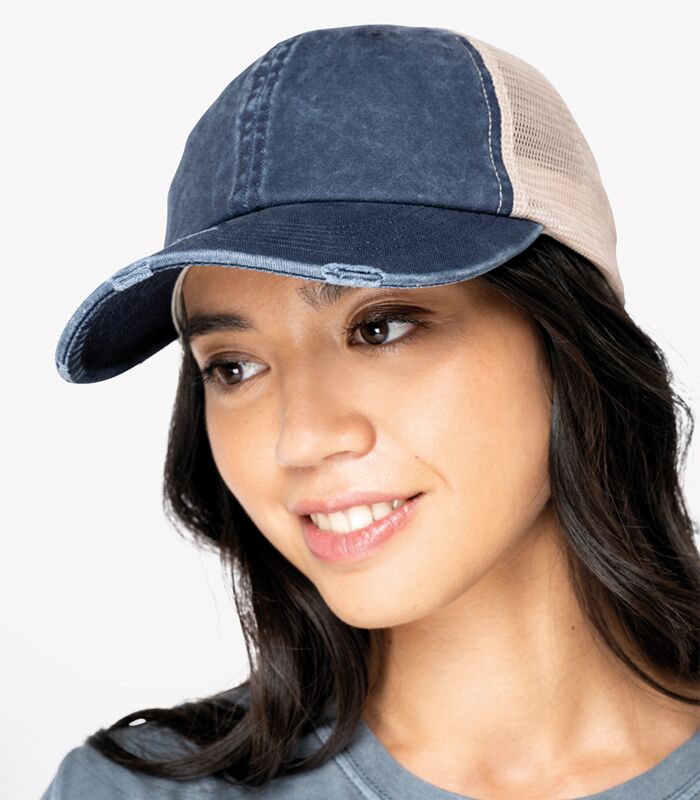 Native Spirit Washed Trucker Destroy Cap Thumbnail