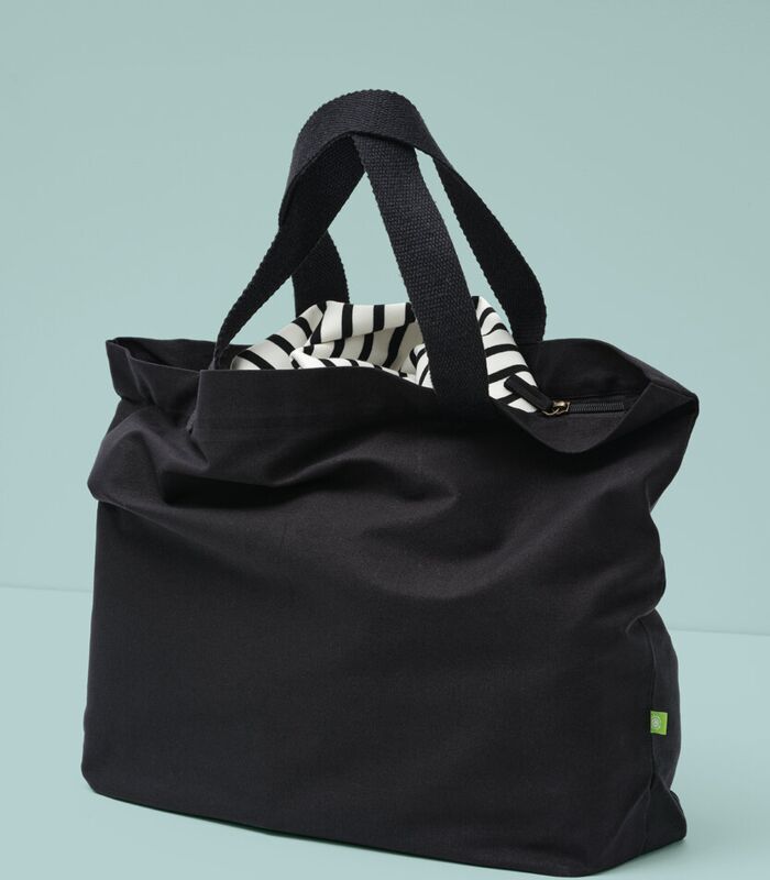 Elba organic canvas premium zip tote Thumbnail